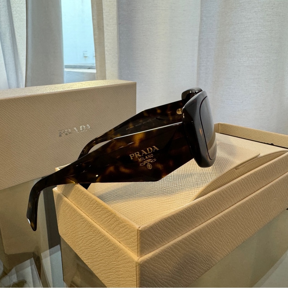 Authentic Prada Symbole sunglasses- brown tortoiseshell
